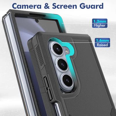 For Samsung Galaxy Z Fold6 5G Case Protective 2-in-1 PC+TPU Phone Cover