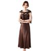 Elegant Spring/Summer Two-Piece Camisole Dress & Cover-Up for Middle-Aged Women