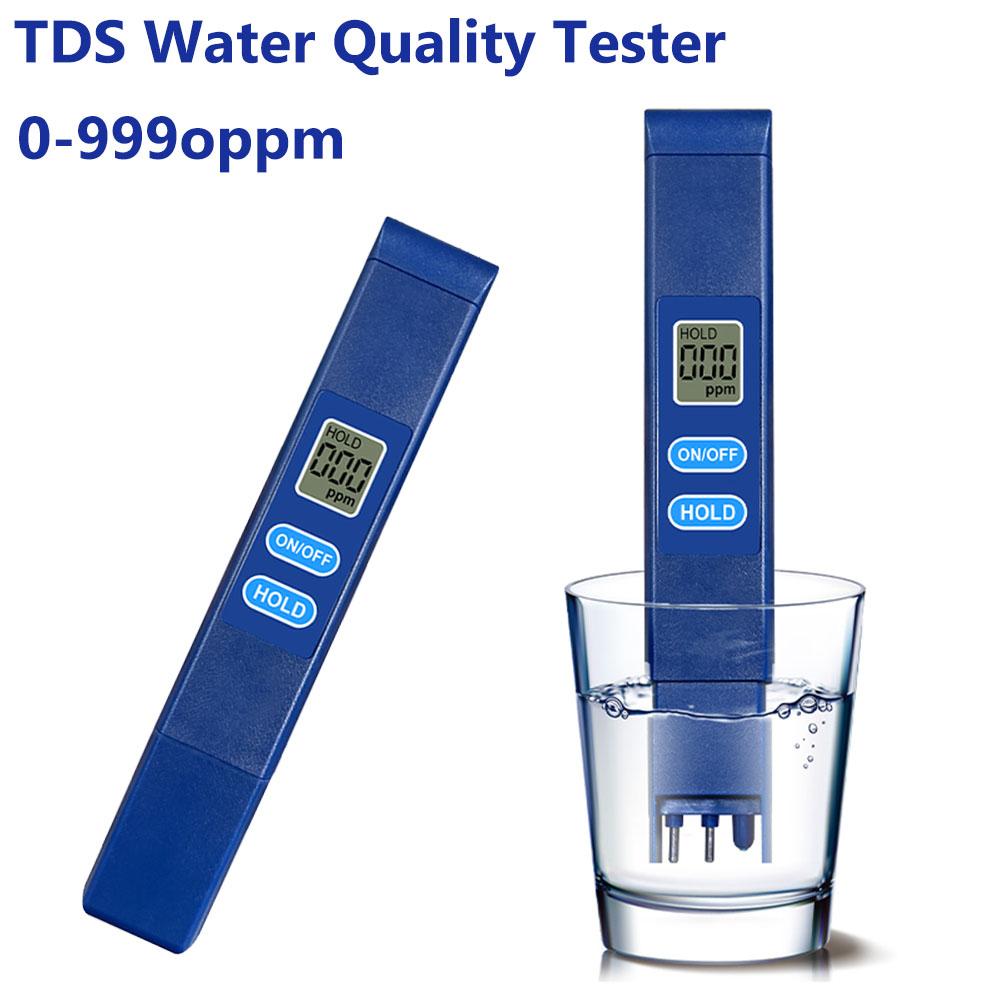 TDS Meter Digital Water Quality Tester PH Meter Tester 1-9991PPM TDS&EC LCD Water Purity PPM Aquarium Filter for Farming Pools