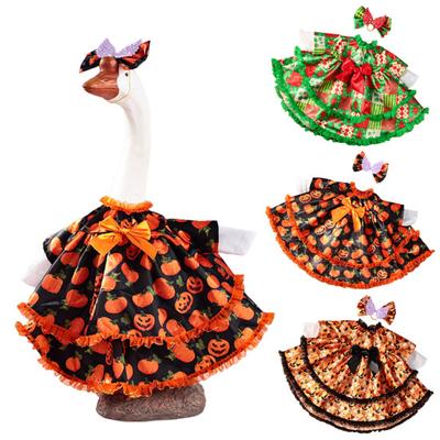 Husí obleček pro 23'' H Cementová plastová husí socha Halloweenské husí oblečení Doplňky pro venkovní terasu Dvůr Trávník Dekor