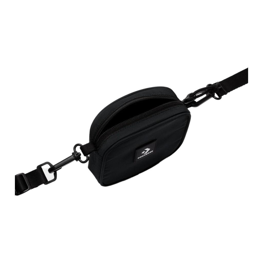 New Converse Polyester Small Square Bag Shoulder Bag Crossbody Bag Regular Unisex Black 10025360-A01