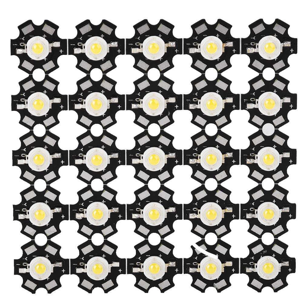 25PCS 3W 3.2 3.4V High Bright Integrated Chip Light Source LED Bead Spotlight Bulb