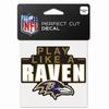 Wincraft Perfect Cut 10x10cm Autocollant NFL Teams Slogan