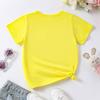 1-10 Years Old Girls Days Of Week Cotton Tees Week Calendar Graphic Print Casual & Trendy T-shirts For Spring & Summer