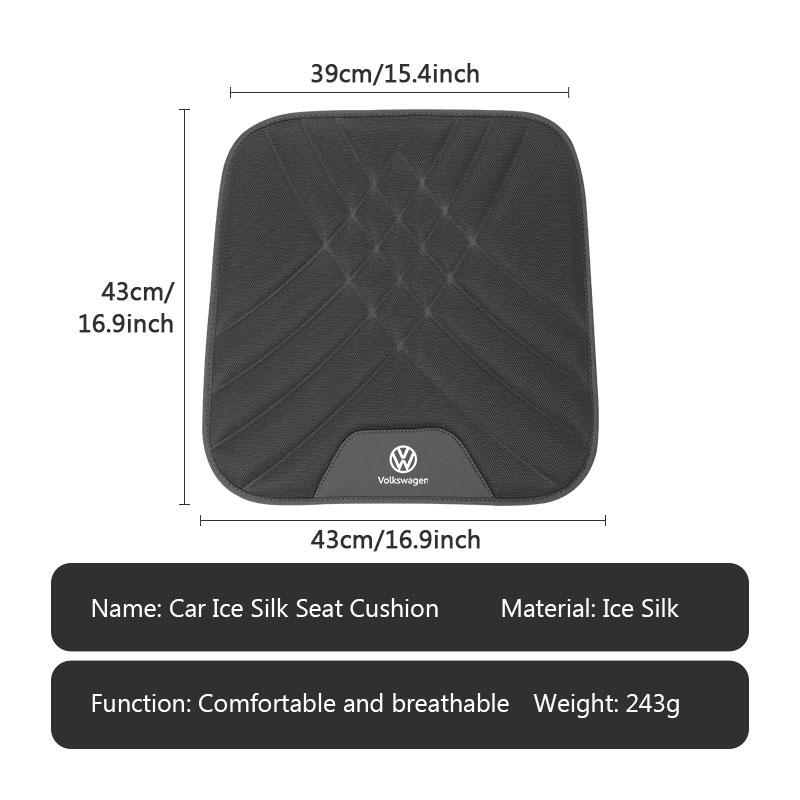 Car Ice Silk Seat Cushion Memory Foam Breathable Protector Pad For Volkswagen VW Polo Jetta Sagitar Magotan Passat B5 B6 B7 CC QN9