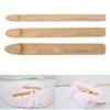 3pcs Large Thick Crochet Hook Wooden Knitting Needle Weaving Tool 15mm 20mm 25mm