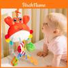 Baby Plush Crab Pull Rope Rattle Carriage Toy With Visual And Grasp Skills For Newborns
