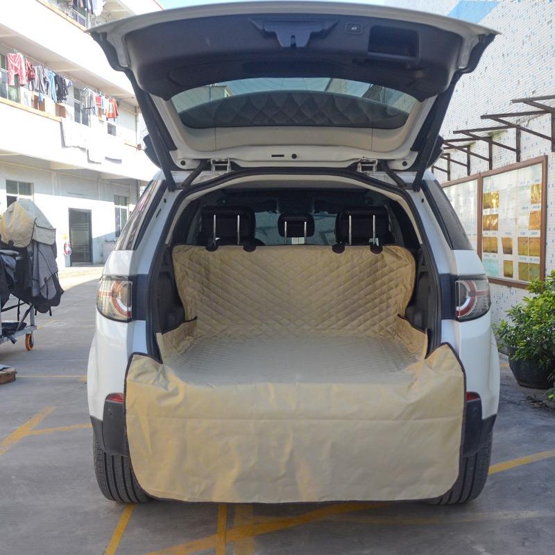 

Чехол на сиденье автомобиля для домашних животных, коврик для багажника, брезент, водонепроницаемая ткань Оксфорд, чехлы на заднее сиденье для собаки и кошки, задняя автоподушка, защита автомобиля