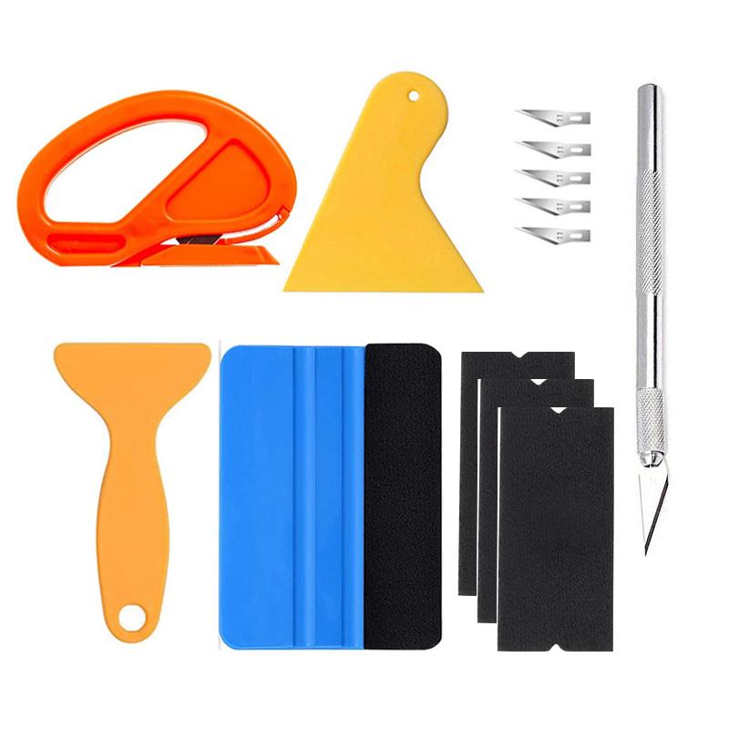 

Professional Universal Car Vinyl Wrap Tool Kit Window Tinting Scraper Cutter Spatula for Auto Film Wrapping Accessories