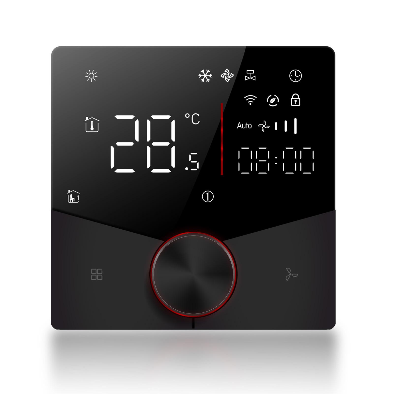 Pannello di controllo climatizzatore a 2 tubi Touch Screen Display Digitale Controller HVAC Centrale Programmabile 5+2 6 Periodi