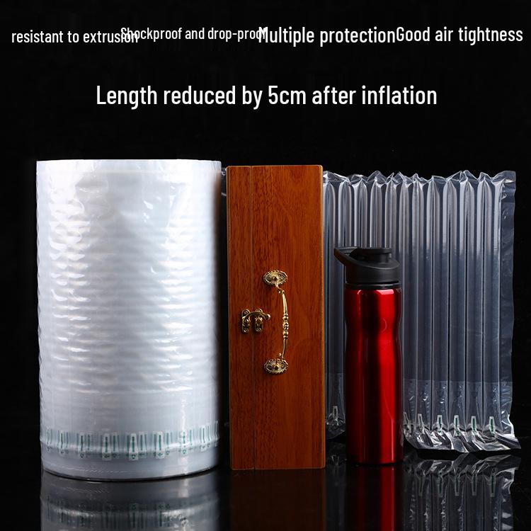 50CM Uppblåsbar Luftpelare Bubbelkudde Rulle - Fallsäker Förpackningspåse med Fri Frakt