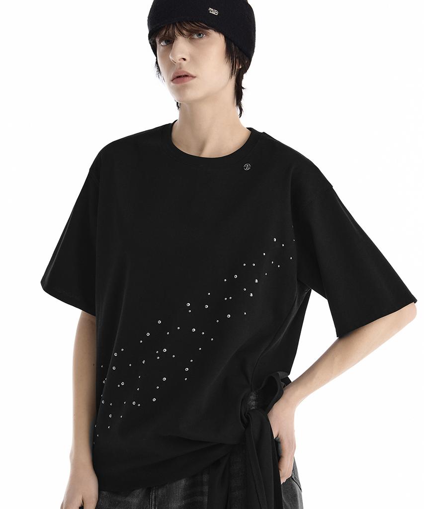 Teulimingbeodeu Diagonal Spark T-Shirt [Black]