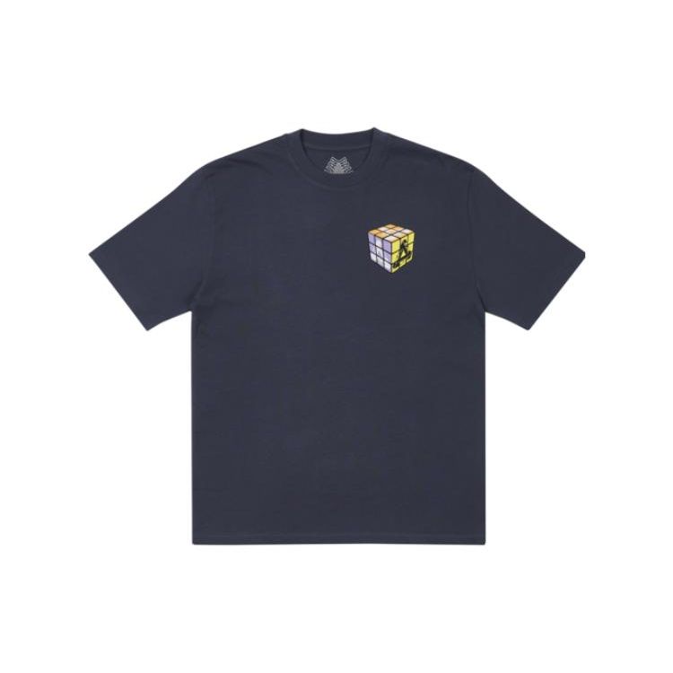 Palace DonT Be Square T-Shirt Navy Unisex Tops Blue P22TS418