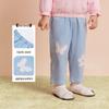 PawinPaw Baby Girl's Cartoon Bear Loose Fit Denim Carrot Jeans