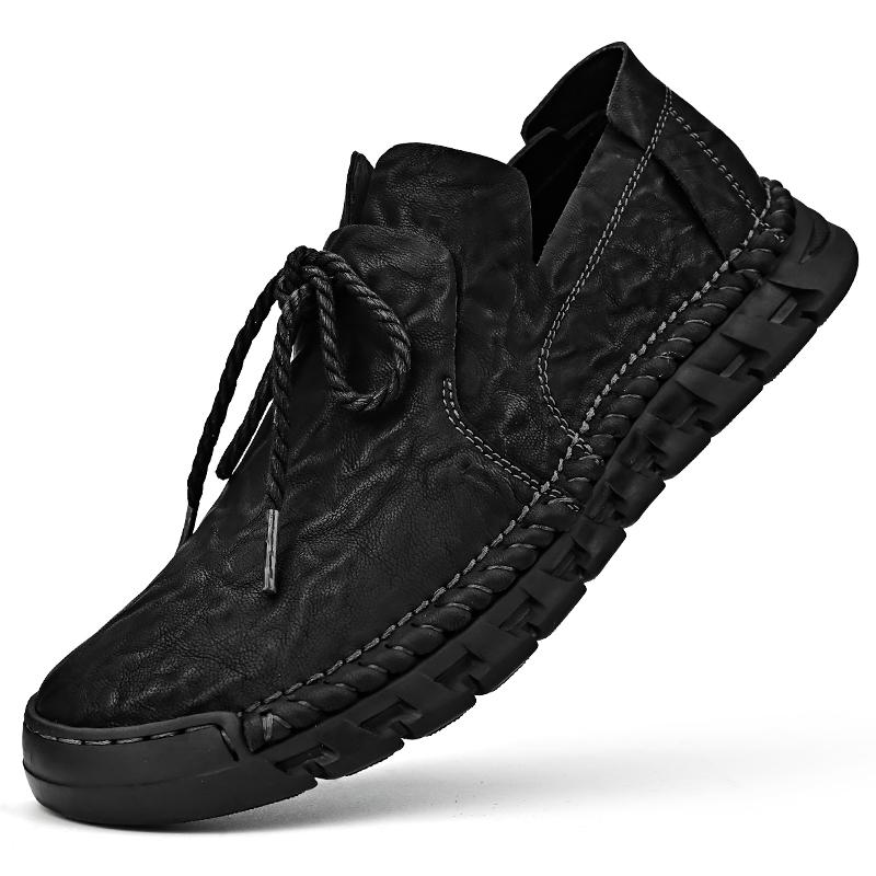 

Модные мужские деловые туфли высокого качества Новые мужские оксфорды на шнуровке Удобная обувь для ходьбы Формальные туфли из натуральной кожи 38 чёрный