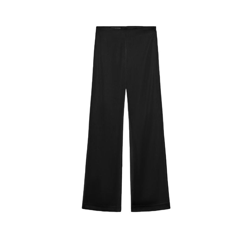 Strapless Straight Collar Silk Satin Texture Plaid Tube Top Tops 4772026 Silk Satin Texture High-Waisted Trousers 5427429