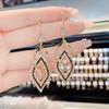Pendant Earrings Shiny Long Dress Up
