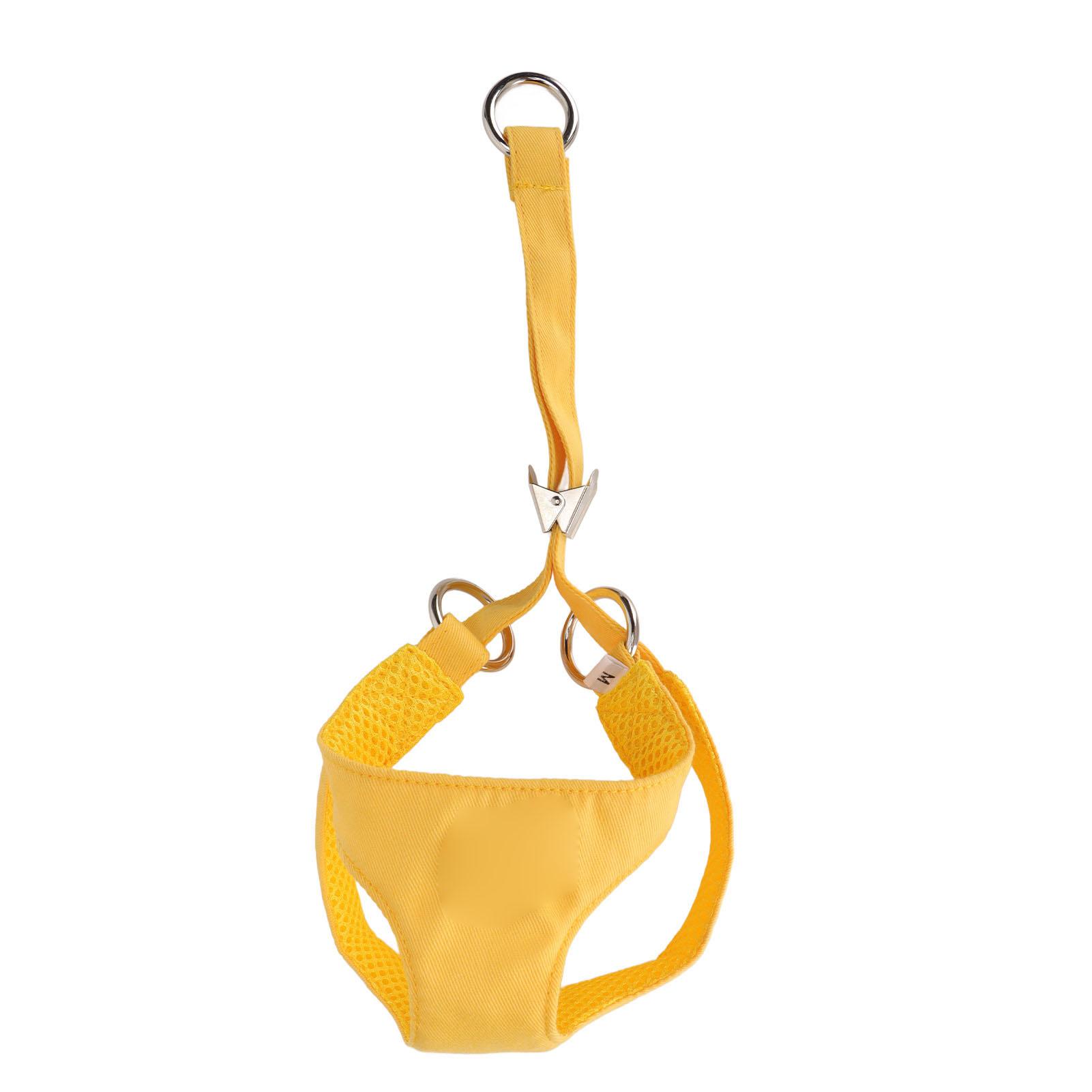 

Pet Harness Adjustable Breathable Lightweight Safe Padded Dogs Vest for Puppy Cats S світло-жовтого кольору