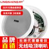 LINGSHENG Wireless Bluetooth Active Ceiling/Wall Speaker CN Plug (adapter Included)