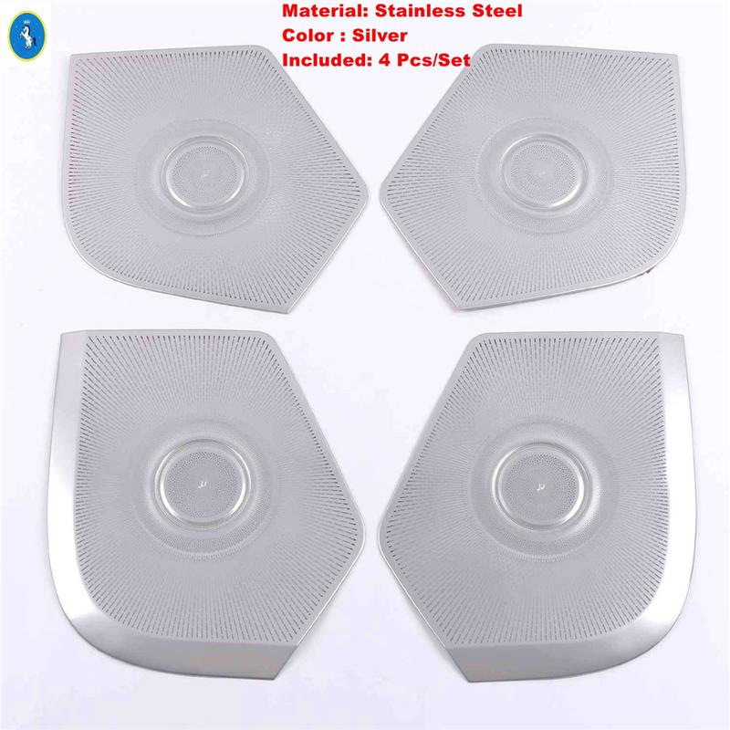 Inner Car Door Stereo Speaker Audio Loudspeaker Sound Decor Frame Cover Trim Fit For Isuzu D-Max   Interior Accessories