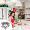 5Pcs Heart Shaped Heart Shaped Cookie Cutters Biscuit Cutters Pastry Making Mould