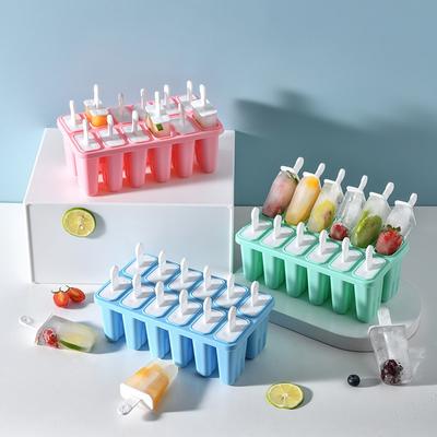 1 STK Mini Food Grade Form med håndtak Iskrem Verktøy Popsicle Mold Hjemmelaget silikon
