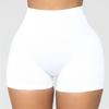Pantalones Cortos de Yoga Ajustados Alta Elasticidad Color Sólido Por Encima de la Rodilla Suaves Anti-exposición Levanta Glúteos Cintura Alta Talla Grande Pantalones Base Ropa para Mujer