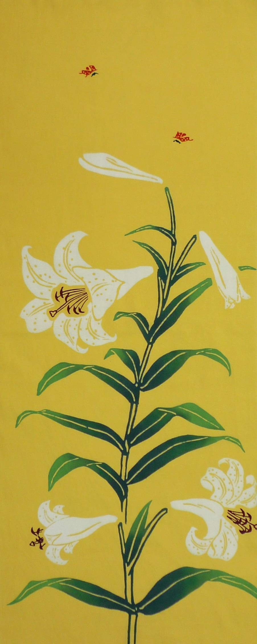 

Todaya Shoten Tenugui Hand Lily 276 Nashien-zome (Japanese Towel)