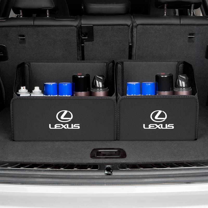 GJEE1 Lexus Folding Car Storage Bag Trunk Organizer Box Tools Tidying For IS300h NX300h IS250 IS350 RX350 LX570 LX600 LX470 GX470 UX