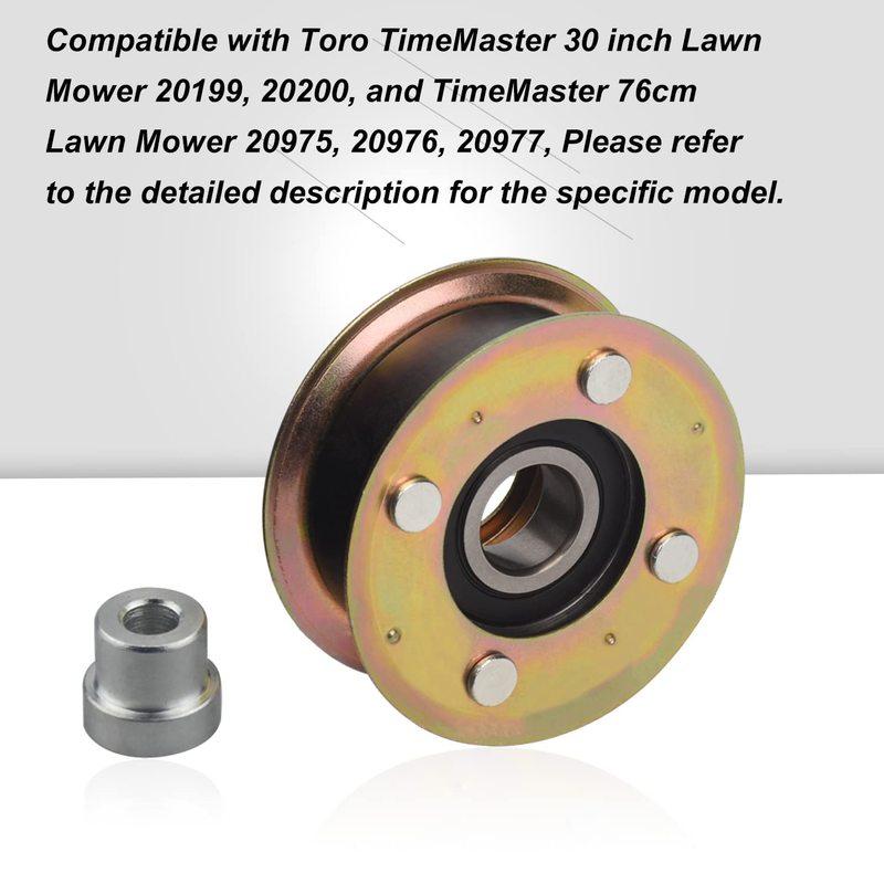 1 Umlenkrolle 131-4529 Rasenmäher Umlenkrollen-Kit für Toro 30" Mähdeck TimeMaster TurfMaster Handgeführter Rasenmäher 20199 20200 20975 20977
