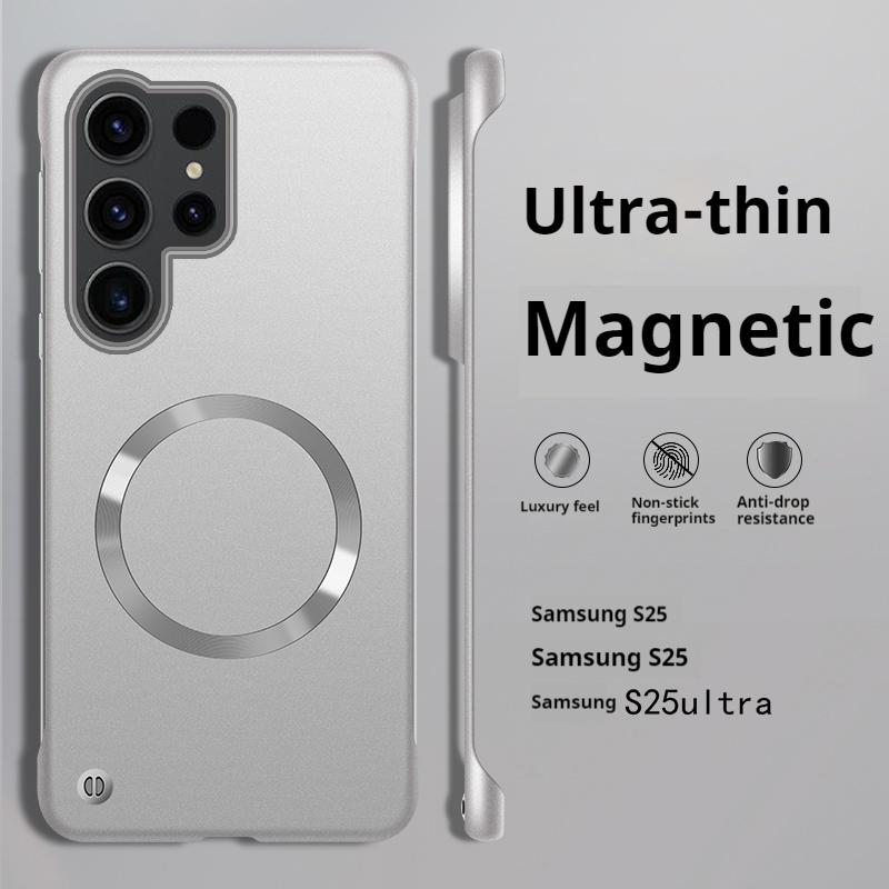 

Thin Frameless Ultra Thin Magnetic Phone Case for Samsung Galaxy S25 Ultra S25 S24 S23 S22 Plus PC Hard Protective Cooling Cover Galaxy S25