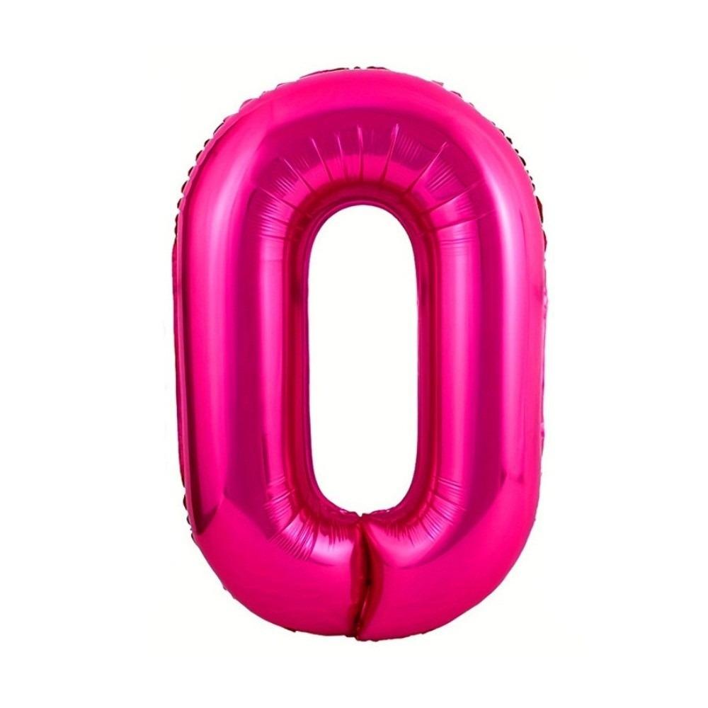 Anniversary Decoration Number Balloons 0-9 Pink Rose Party Balloon  Girls Gift 0