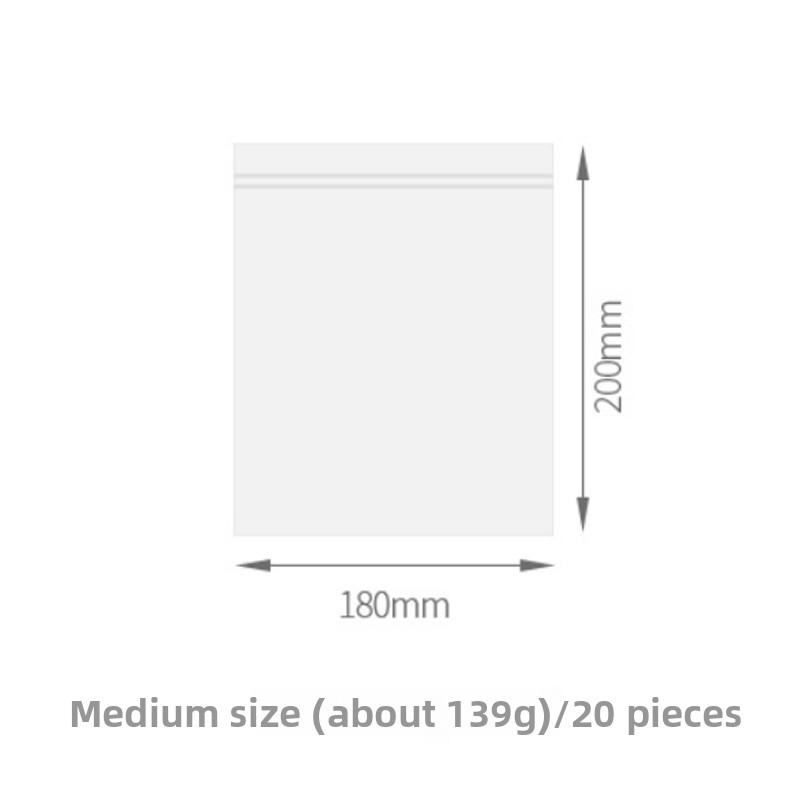 

Двухслойный ПЭ пакет типа зиплок , Пакет для сохранения свежести фруктов и продуктов питания для холодильника, с двойной застежкой-молнией, утолщенный Medium