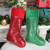 Present Bag Large Colorful Sequins Christmas Stocking for Family Celebration Holiday Indoor and Outdoor Decoration