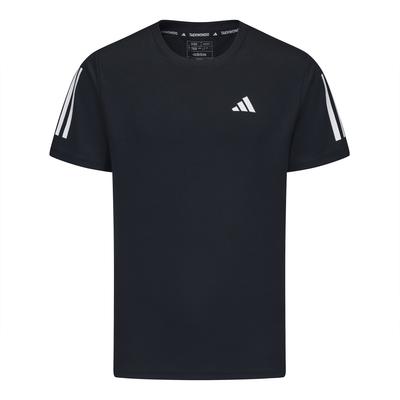 Classic Three Stripes Breathable Casual Fashion Trendy Round Neck Quick-Dry Short Sleeve T-Shirt Men Tops Black BXWTTS01-BW