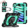 For Apple iPad Mini (2024) 360° Rotating Grip Heavy Duty Protection Stand TPU+PC 3in1 Anti-knock Shockproof Tablets PC Case