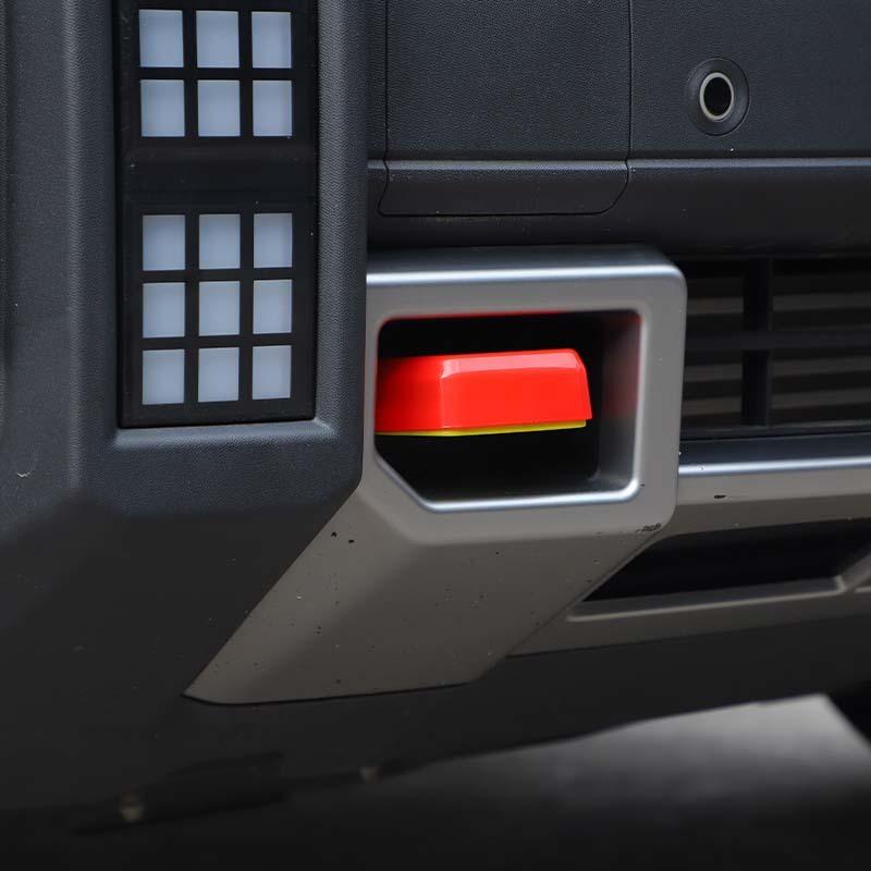 Car Front Bumper Trailer Hook Decoration Cover For Jetour Traveler 2023 Up For Jetour Shanhai T2 2024 Up  Exterior Accessories , ABS Plastic