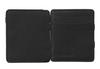 HUNTERSON Magic Wallet with Coin Compartment, Fits Japanese Banknotes (Wide), Black