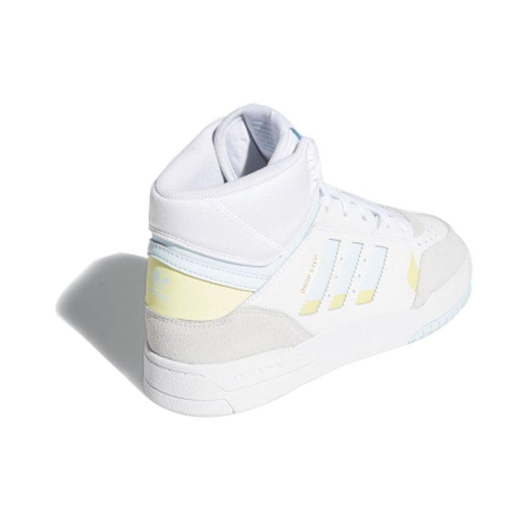 Adidas Originals Drop Step High-Top Skate Shoes Women Sneakers White Gray Blue EF7150