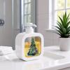 1pcs Square Shampoo Refill Bottle Travel Size Empty Plastic Dispenser Pump Bottle for Lotion Liquid Soap Clear Container