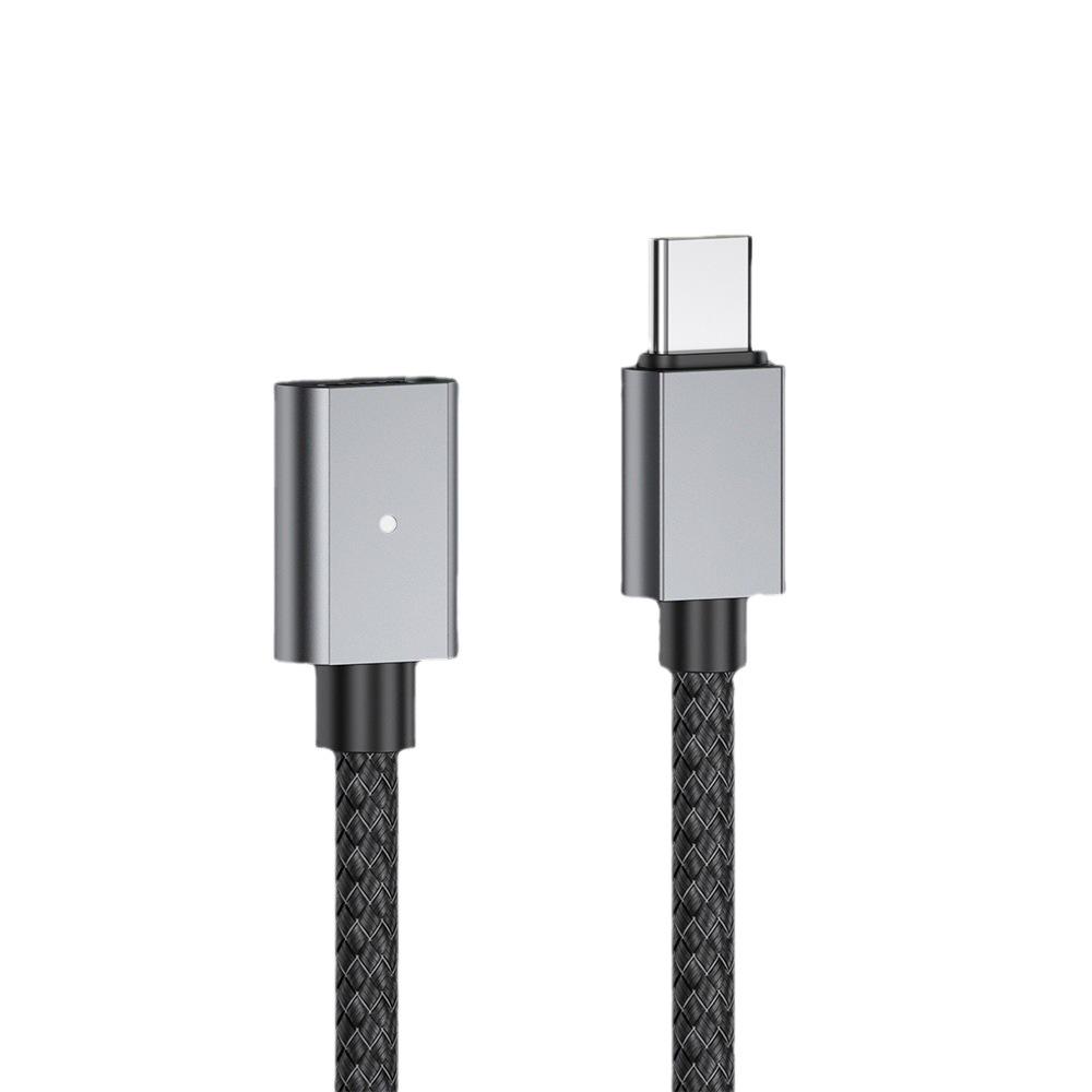 Dual-Head Type-C 100W Magnetic Data Cable for Fast Charging Phones & Laptops