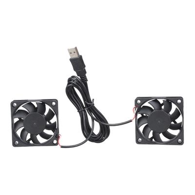 Router Cooling Fan PC TV Box Quiet 5V USB Power 60mmx60mmx15mm Cabinet Cooling Fan 6CM Protective Net Replacement