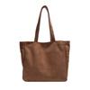 Large capacity suede tote bag women's 2025 new autumn and winter leisure shoulder bag shopping bag commuter armpit bag