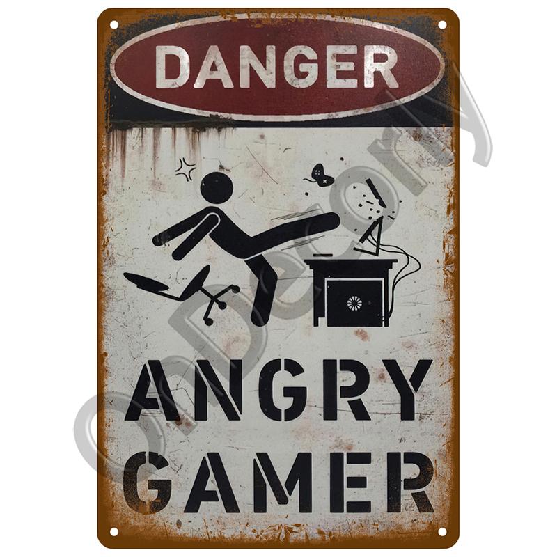 Bar Warning CCTV Tin Signs Vintage Metal Sign Poster Plate Wall Decor Art For Garage Cafe Plaque Notice 24 Hour Security Camera