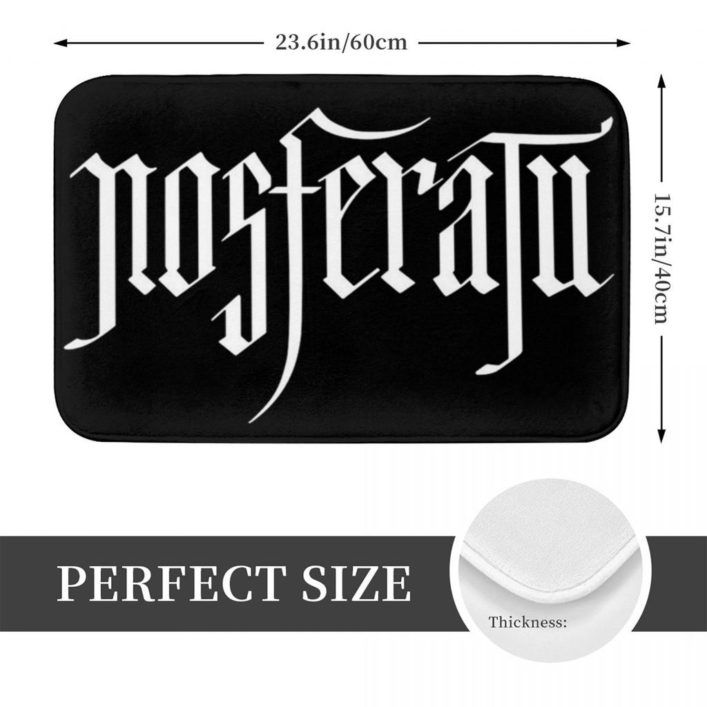 Nosferatu Movie Logo Non-slip Doormat Floor Mat Sand Scraping Carpet Rug for Kitchen Entrance Home Bedroom Footpad Mats