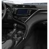 For Toyota Camry 2018- Black Wood Grain Interior Gear Shift Knob Trim Cover