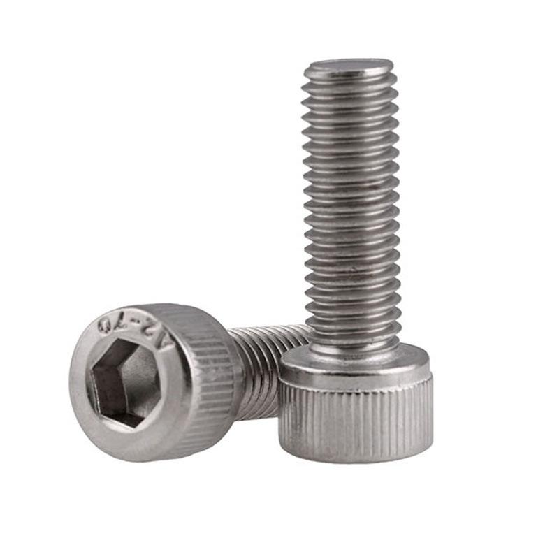 Stainless Steel Hex Socket Knurled Head Screw Bolt