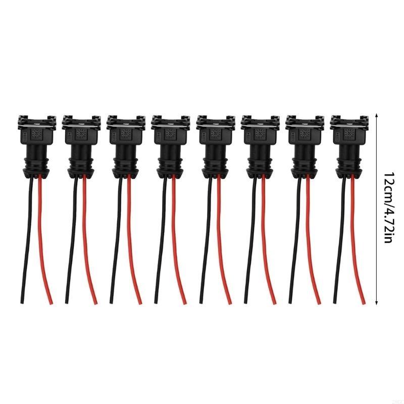 28GC Professional 8PCS EV1 Connector Plugs Injectors Wiring Clips Automotive Electrical System Use Suitable for
