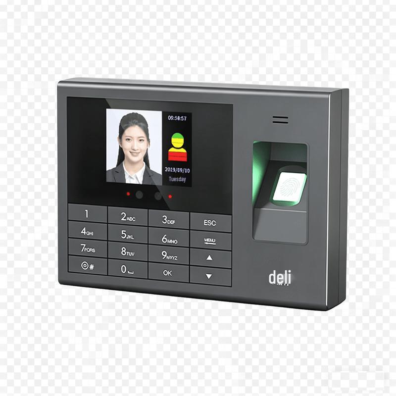 Deli 3765CS Smart Face & Fingerprint Time Attendance Machine CN plug (adapter included)