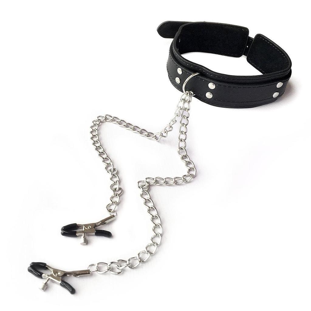 Adult Toys: Sex Collars, Nipple Clamps, SM Neck Collars, Neckbands, Bondage Restraints, Queen Training, Leashes, Couples Accessories.